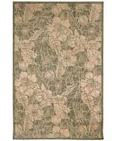 Liora Manne' Carmel Botanical 6'6"x9'4" Area Rug