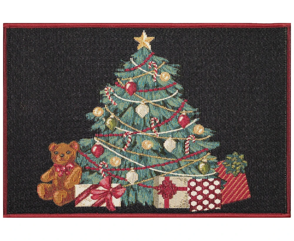 Liora Manne' Esencia Oh Christmas Tree 2'x2'10" Area Rug