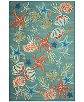 Liora Manne' Marina Starfish Song 6'6"x9'4" Area Rug
