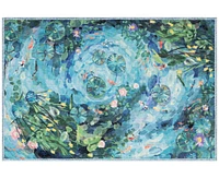 Liora Manne' Impressions Peace Pond 1'11"x2'11" Area Rug