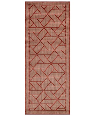 Liora Manne' Carmel Pyramid 1'11"x4'11" Runner Area Rug