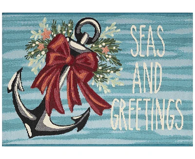 Liora Manne' Esencia Seas and Greetings 2'x2'10" Area Rug