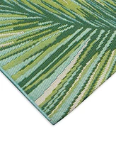 Liora Manne' Marina Palm Border 8'10"x11'9" Area Rug