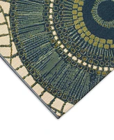 Liora Manne' Marina Circles 6'6"x9'4" Area Rug