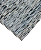 Liora Manne' Miranda Tweed Stripe 4'10"x7'6" Area Rug