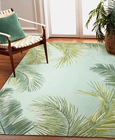 Liora Manne' Marina Palm Border 8'10"x11'9" Area Rug