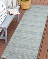 Liora Manne' Miranda Tweed Stripe 1'11"x7'6" Runner Area Rug