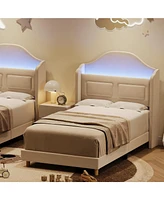 gaomon Twin Bed Frame with Lights