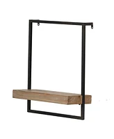 Slickblue Wall Shelf with Rectangular Industrial Frame for Modern and Durable Storage Solutions