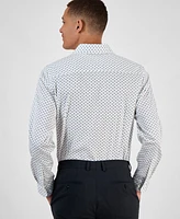 Bar Iii Men's Bree Slim-Fit Stretch Leaf-Print Dress Shirt, Exclusively at Macy's