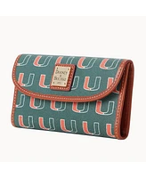 Dooney & Bourke Women's Miami Hurricanes Team Color Continental Clutch