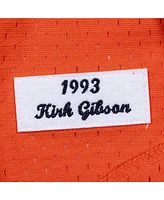 Mitchell & Ness Men's Kirk Gibson Orange Detroit Tigers Cooperstown Collection Mesh Batting Practice Button-Up Jersey