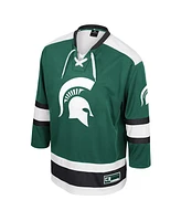 Colosseum Men's Green Michigan State Spartans Athletic Machine Fashion Hockey Jersey