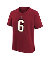 Nike Men's Baker Mayfield Red Tampa Bay Buccaneers Player Name Number T-Shirt