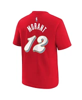 Nike Big Boys and Girls Ja Morant Red Memphis Grizzlies 2024/25 City Edition Name Number T-Shirt