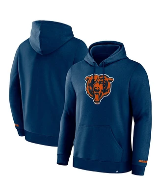 Fanatics Men's Navy Chicago Bears Legacy Fleece Pullover Hoodie