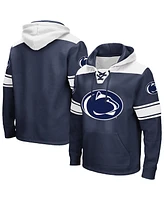 Colosseum Men's Navy Penn State Nittany Lions Big Tall Hockey Lace-Up Pullover Hoodie