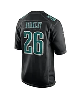 Nike Men's Saquon Barkley Carbon Black Philadelphia Eagles Fashion Game Jersey