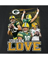 Fanatics Jordan Men's Love Black Green Bay Packers Notorious Player Graphic T-Shirt