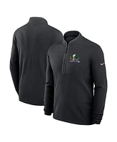 Nike Men's Black Super Bowl Lix Victory Half-Zip Jacket