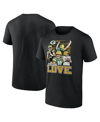 Fanatics Jordan Men's Love Black Green Bay Packers Notorious Player Graphic T-Shirt