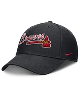 Nike Men's Navy Atlanta Braves Rise Gaberdine Adjustable Hat