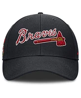 Nike Men's Navy Atlanta Braves Rise Gaberdine Adjustable Hat