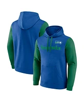 Fanatics Men's Royal Seattle Seahawks Fleece Pullover Hoodie