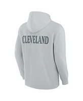 Fanatics Men's Gray Cleveland Browns Elements Blaze Tri-Blend Long Sleeve Hoodie T-Shirt