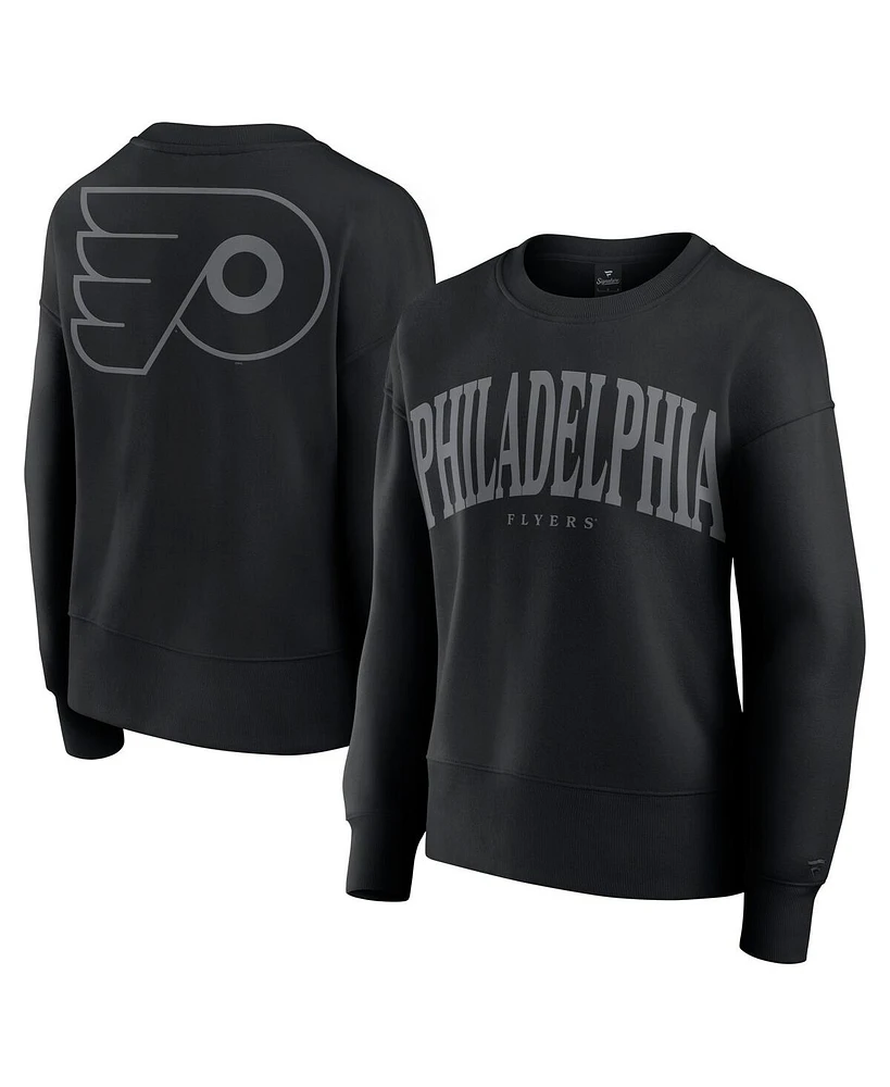 Fanatics Women's Black Philadelphia Flyers Elements Flow Pullover Sweatshirt