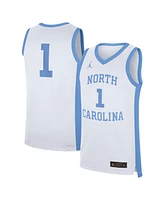 Jordan Men's 1 White North Carolina Tar Heels Alternate Replica Jersey
