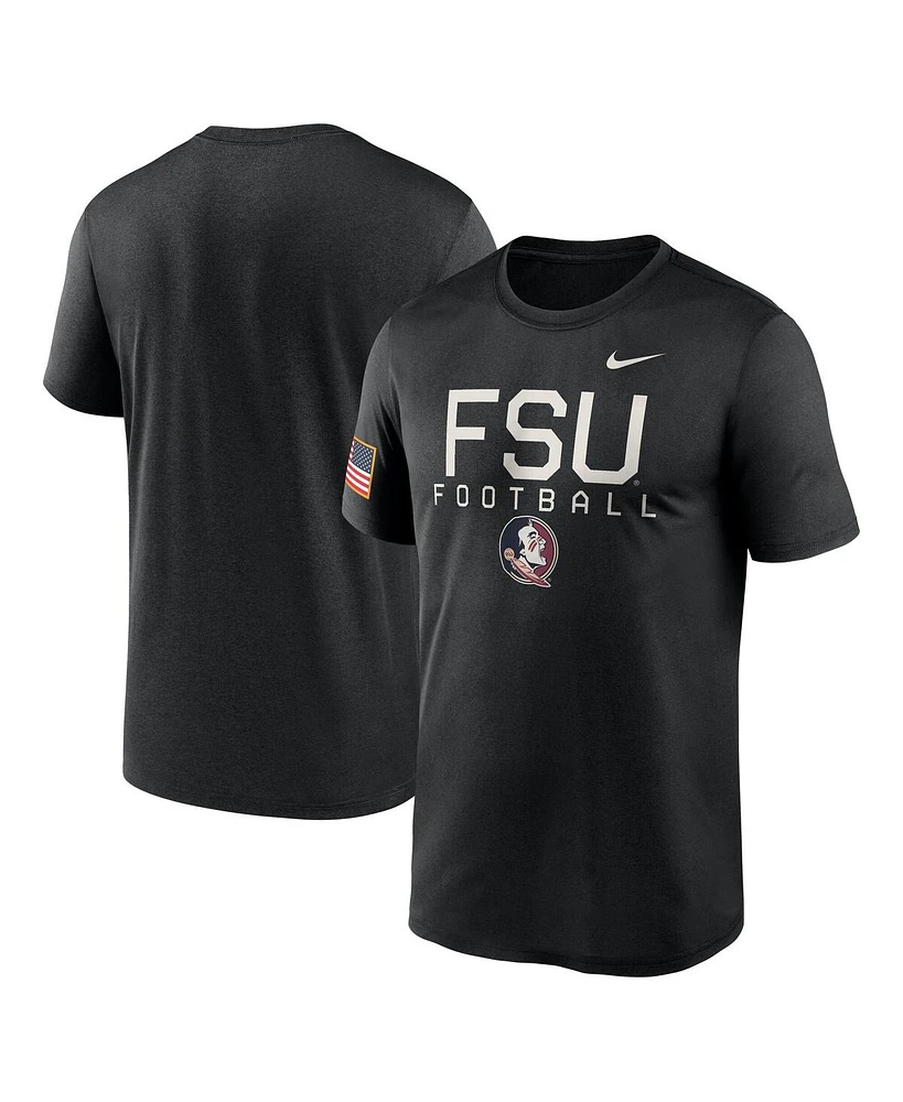 Nike Men's Black Florida State Seminoles 2024 Military Appreciation Legend Performance T-Shirt