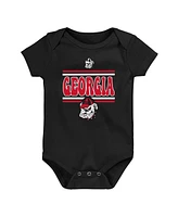 Outerstuff Newborn Red Georgia Bulldogs Sunday Comics 3-Pack Bodysuit Set