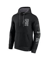 Fanatics Men's Black San Antonio Spurs Game Time Crossover Pullover Hoodie