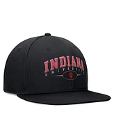 Top of the World Men's Black Indiana Hoosiers Bullpen Snapback Hat