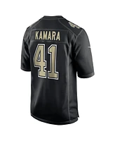 Nike Men's Alvin Kamara Carbon Black New Orleans Saints Fashion Game Jersey