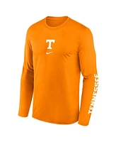 Nike Men's Tennessee Orange Volunteers Primetime Center Lockup Two-Hit Legend Long Sleeve T-Shirt