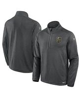 Fanatics Men's Gray Vegas Golden Knights Authentic Pro Rink Quarter-Zip Jacket