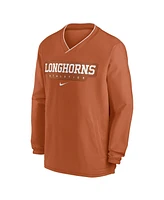 Nike Men's Burnt Orange Texas Longhorns 2024 Sideline Pullover Windshirt