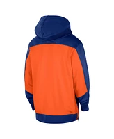 Nike Men's Blue New York Knicks Authentic On-Court Showtime Performance Full-Zip Hoodie