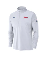 Nike Men's White Philadelphia 76ers 2024/25 City Edition Authentic Coaches Performance Half-Zip Top