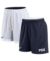 Nike Men's White/Navy Penn State Nittany Lions Primetime Reversible Performance Shorts