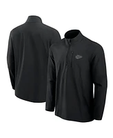 Fanatics Men's Black Kansas City Chiefs Front Office Woven Quarter-Zip Jacket