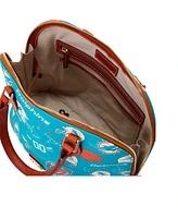 Dooney & Bourke Miami Dolphins Game Day Zip Satchel