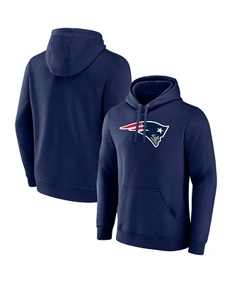 Fanatics Men's Navy New England Patriots Primary Logo Fleece Pullover Hoodie