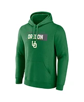 Fanatics Men's Green Oregon Ducks Iconic Fleece Down The Field Pullover Hoodie