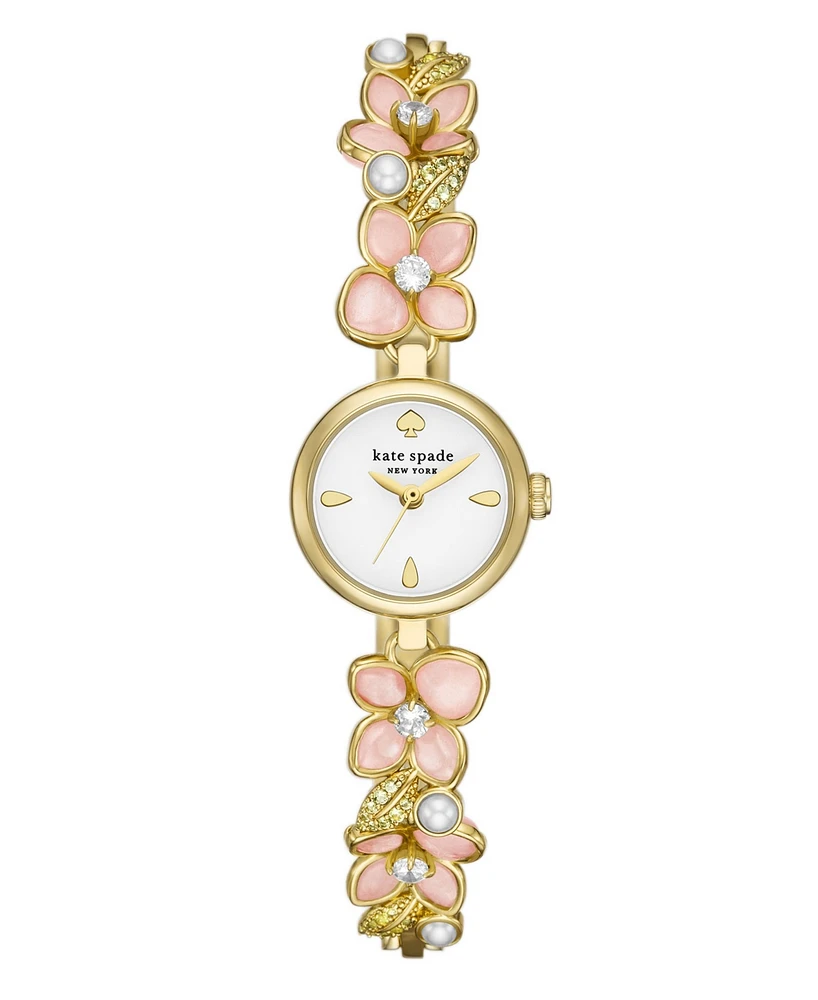 Kate Spade New York Women's Monroe Three-Hand Gold-Tone Stainless Steel Watch, 20mm