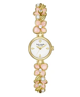 Kate Spade New York Women's Monroe Three-Hand Gold-Tone Stainless Steel Watch, 20mm