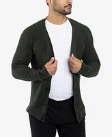 X-Ray Men's Basic Ribbed Cardigan