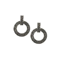 Clustered Hollow Circular Drop Earrings